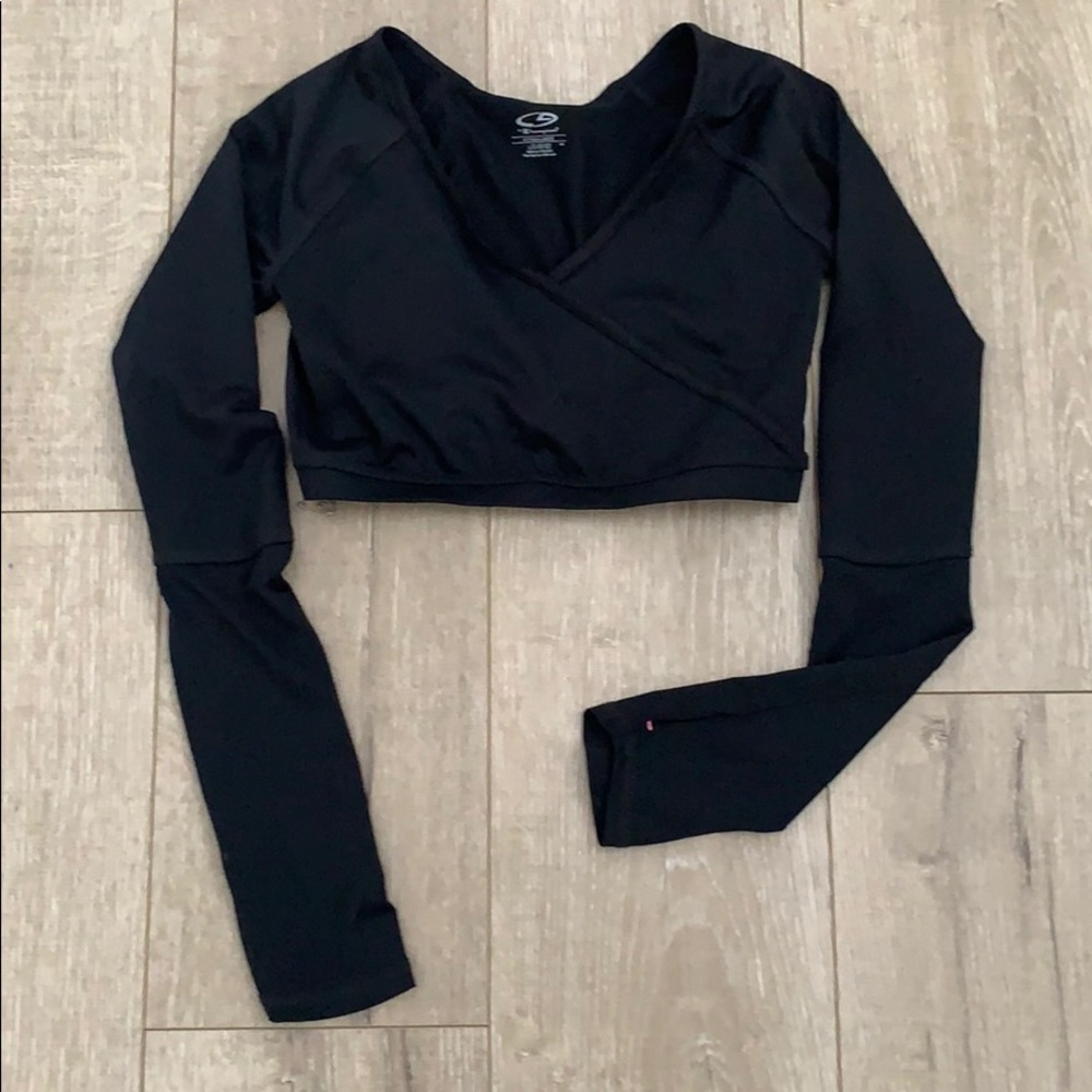 Champion Girl’s Athletic Crop Top with V Neck